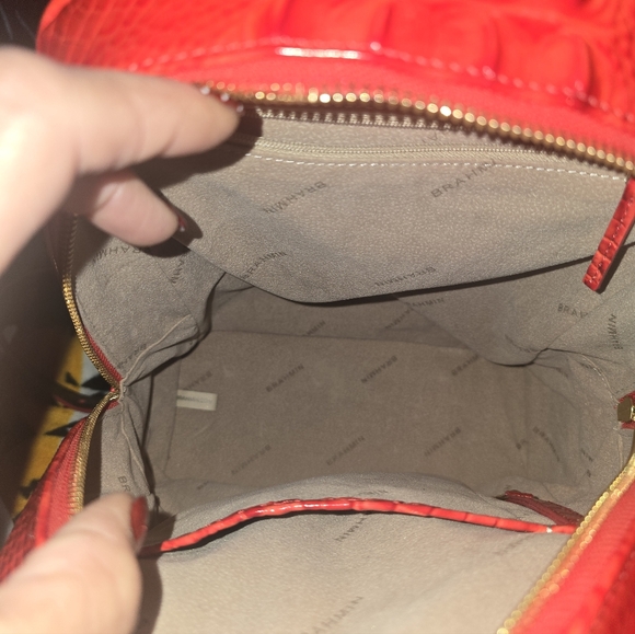 Red Textured Backpack - Picture 4 of 7